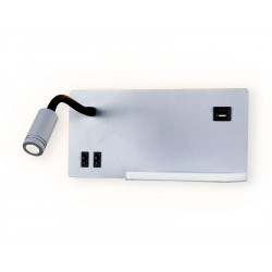 Настенный светодиодный светильник с полкой, USB портом и выключателем Ambrella Light FW292
