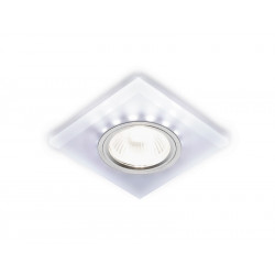 Встраиваемый точечный светильник MR16 со светодиодной подсветкой Ambrella Light S215 W/CH/WH