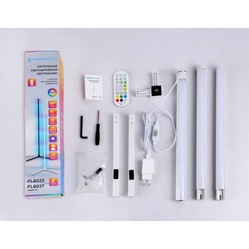 Светильник светодиодный напольный RGB с пультом Ambrella Light FL8020 Светильник светодиодный напольный RGB с пультом Ambrella Light FL8020