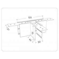 Коннектор Т-образный для накладного шинопровода Magnetic 220V Ambrella Light GL1035