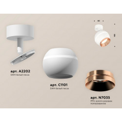 Комплект поворотного светильника с дополнительной подсветкой Ambrella Light XM1101005