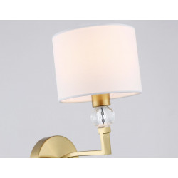 Настенный светильник с абажуром и хрусталем Ambrella Light LH71135