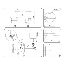 Настенный светильник Ambrella Light LH53021