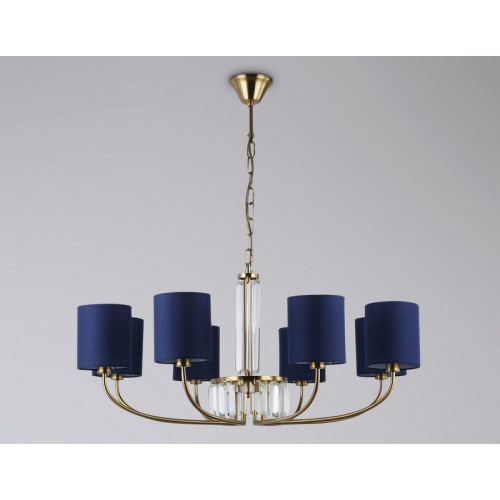 Подвесная люстра с абажурами и хрусталем Ambrella Light LH71273