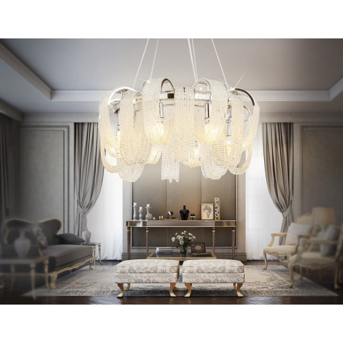 Подвесная люстра с хрусталем Ambrella Light TR5377 Подвесная люстра с хрусталем Ambrella Light TR5377