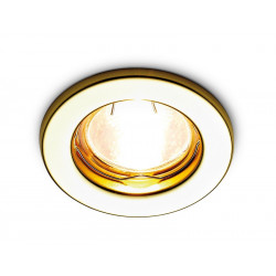 Металлический встраиваемый точечный светильник MR16 Ambrella Light FT9210 GD