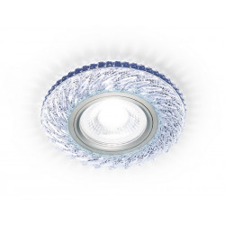 Встраиваемый точечный светильник MR16 с LED подсветкой Ambrella Light S295 CH