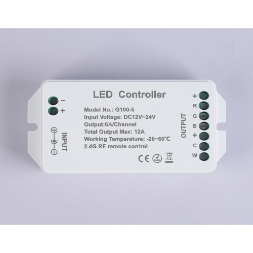 Контроллер для светодиодных лент RGB+CCT c радио пультом 2.4G GS11501 Ambrella Light GS11501 Контроллер для светодиодных лент RGB+CCT c радио пультом 2.4G GS11501 Ambrella Light GS11501