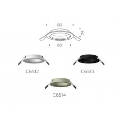 Корпус светильника встраиваемый для насадок D60mm Ambrella Light C6512