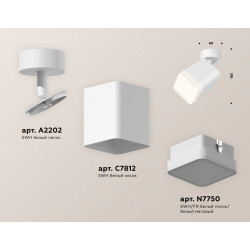 Комплект накладного поворотного светильника с акрилом Ambrella Light XM7812021
