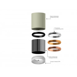 Корпус светильника накладной для насадок D70mm Ambrella Light C7724