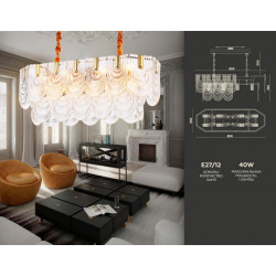 Подвесная люстра с хрусталем Ambrella Light TR5389