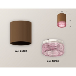 Комплект накладного светильника с композитным хрусталем Ambrella Light XS6304021