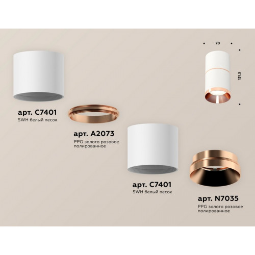 Комплект накладного светильника Ambrella Light XS7401221