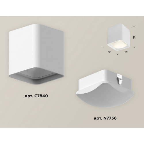 Комплект накладного светильника с акрилом Ambrella Light XS7840022 Комплект накладного светильника с акрилом Ambrella Light XS7840022
