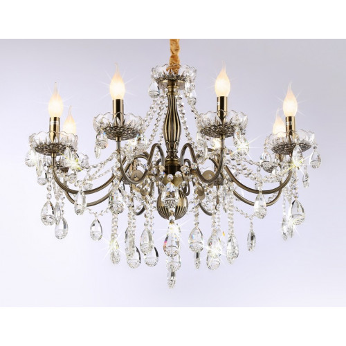 Подвесная классическая люстра с хрусталем Ambrella Light TR4950 Подвесная классическая люстра с хрусталем Ambrella Light TR4950