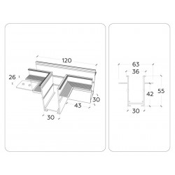 Коннектор T-образный для встраиваемого шинопровода Magnetic 220V Ambrella Light GL1042