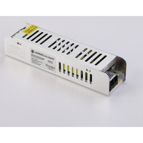 Блок питания с EMC для светодиодной ленты 12V 60W 5A IP20 185-260V 160*40*32 GS8651 Ambrella Light GS8651 Блок питания с EMC для светодиодной ленты 12V 60W 5A IP20 185-260V 160*40*32 GS8651 Ambrella Light GS8651