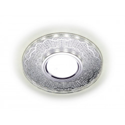 Встраиваемый точечный светильник MR16 со светодиодной подсветкой Ambrella Light S175 CL/CH