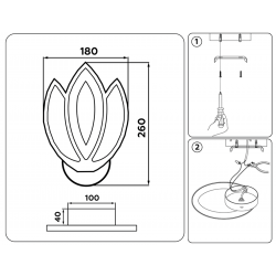 Настенный светодиодный светильник Ambrella Light FA453