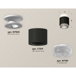 Комплект накладного светильника с композитным хрусталем Ambrella Light XS7511042
