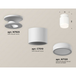 Комплект накладного светильника с акрилом Ambrella Light XS7510043