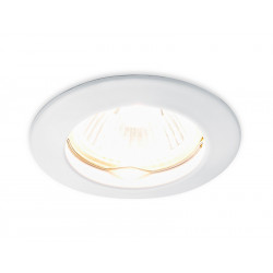 Металлический встраиваемый точечный светильник MR16 Ambrella Light 863A WH