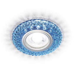Встраиваемый точечный светильник MR16 с LED подсветкой Ambrella Light S291 BL/WH