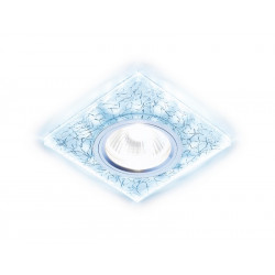 Встраиваемый точечный светильник MR16 со светодиодной подсветкой Ambrella Light S227 W/CH/C