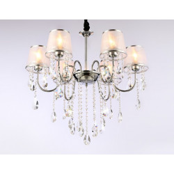 Подвесная люстра с абажурами и хрусталем Ambrella Light TR4588