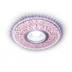 Встраиваемый точечный светильник MR16 с LED подсветкой Ambrella Light S333 PI/CLD