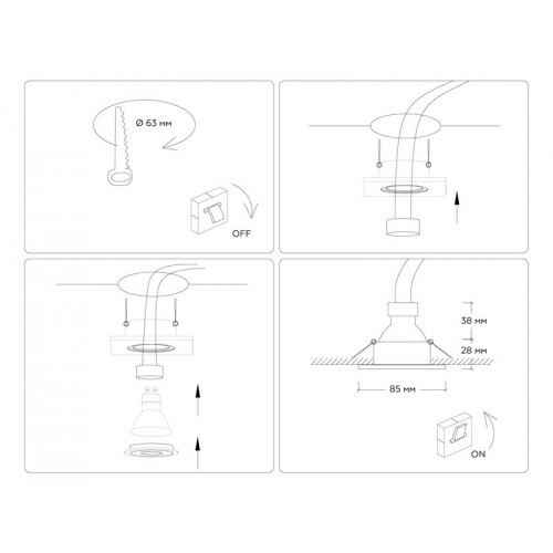 Светильник встраиваемый IP44 с высокой степенью пылевлагозащиты Ambrella Light TN1160 Светильник встраиваемый IP44 с высокой степенью пылевлагозащиты Ambrella Light TN1160