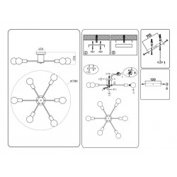 Потолочный светильник в стиле лофт Ambrella Light TR80402