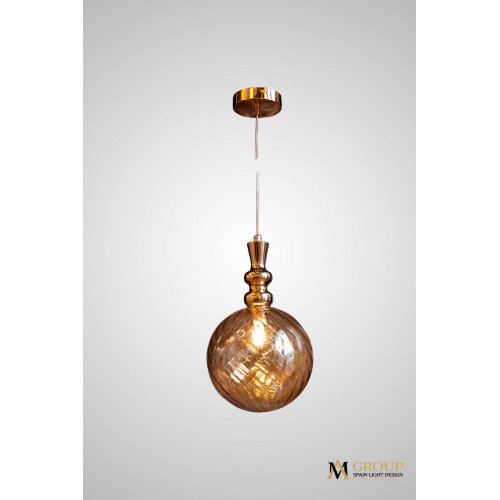 Подвесной светильник AM Group AM354-D200 AMBER Подвесной светильник AM Group AM354-D200 AMBER