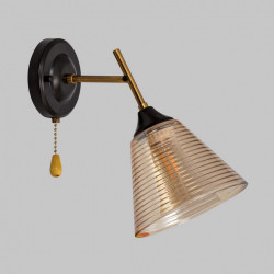 Бра настенное, 1*Е27, медь+черный MD.4250-1-W-COP+BK IMEX