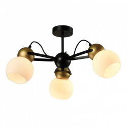 Люстра потолочная Е27 3*60W черный+золото MD.22438-3-S-BK+GD IMEX