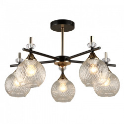 Люстра потолочная 5*60Вт E27 MD.4892-5-S COFFEE+FGD IMEX