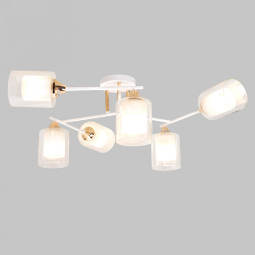 Люстра потолочная, 6*E27, белый+золото MD.2188-6-S-WH+FGD IMEX