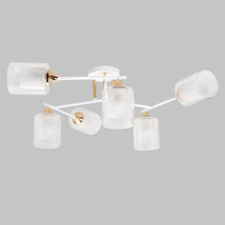 Люстра потолочная, 6*E27, белый+золото MD.2188-6-S-WH+FGD IMEX