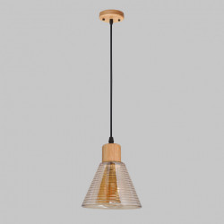 Люстра подвесная, 1*Е27, дерево+черный MD.5870-1-P-WOOD+BK IMEX