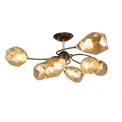 Люстра потолочная 8*Е27 MD.4249-8-S-COFFEE+FGD IMEX