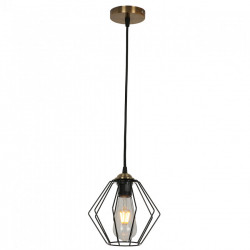 Люстра подвесная 1*60Вт E27 MD.3099-1-P BK+AB IMEX