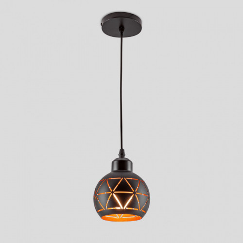 Люстра подвесная 1*60Вт E27 MD.2884-1-P BK+GD IMEX