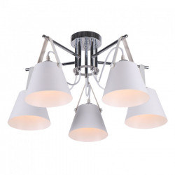 Люстра потолочная 5*60Вт E27 MD.1190-5-S CH+WH IMEX