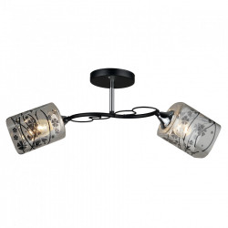 Люстра потолочная 2*60Вт E27 MD.QH-0065-2 BK IMEX