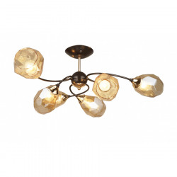 Люстра потолочная 6*Е27 MD.4249-6-S-COFFEE+FGD IMEX