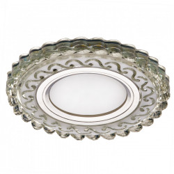 Светильник GX53+LED 4W 4000K, встраиваемый ПОЛИКРИСТАЛЛ CH/CLEAR+WH IL.0028.1715 IMEX