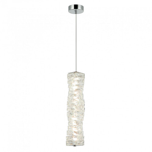 Люстра подвесная светодиодная, LED 18W, 3000К+4000К+6000К, К5 кристалл, 460 мм CR.0808-460-1-P-CH IMEX