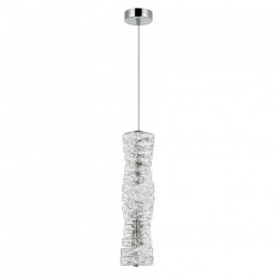 Люстра подвесная светодиодная, LED 18W, 3000К+4000К+6000К, К5 кристалл, 460 мм CR.0808-460-1-P-CH IMEX