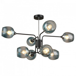 Люстра потолочная 8*60Вт E27 MD.3564-8-S BK+CH IMEX